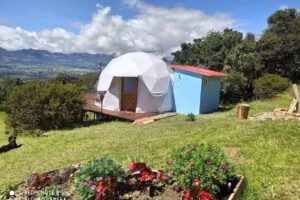 glampin hermoso amanecer