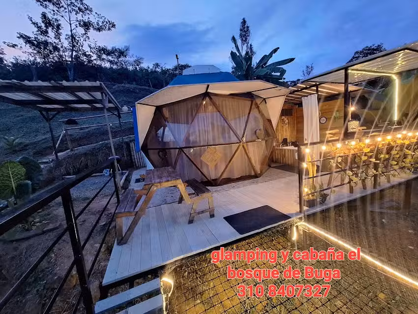 Glamping y Caba&ntilde;a el bosque de buga