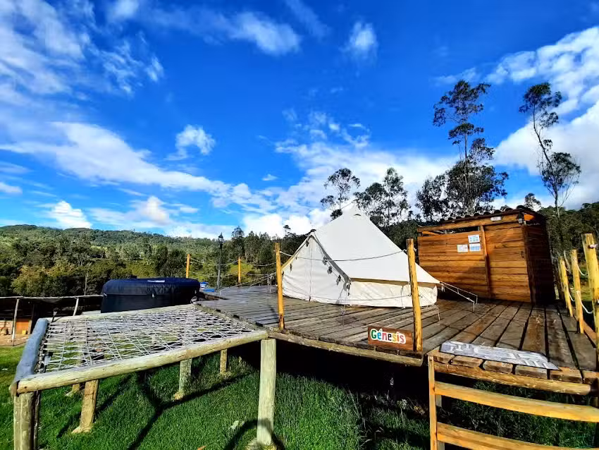 Hotel Caba&ntilde;a y Glamping El Cofre, Arcabuco,cerca a villa de leyva