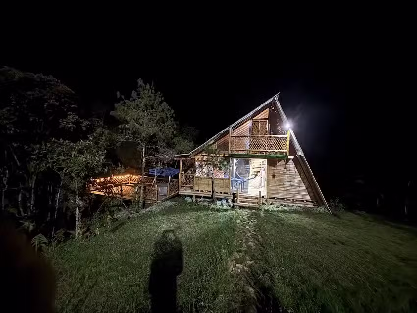 La caba&ntilde;a de guadua